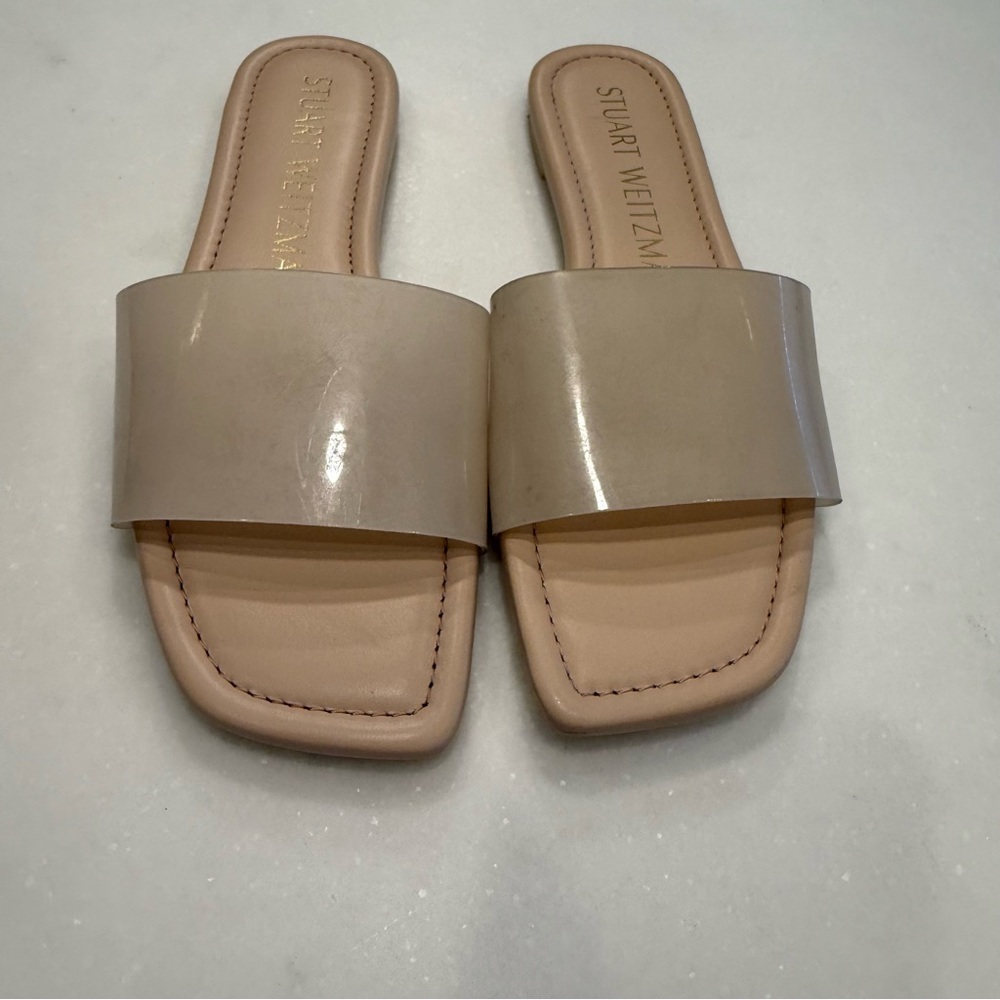 Stuart Weitzman 'Summer' Slide Sandal Rosewater Womens Size 7 NEW - Picture 3 of 12